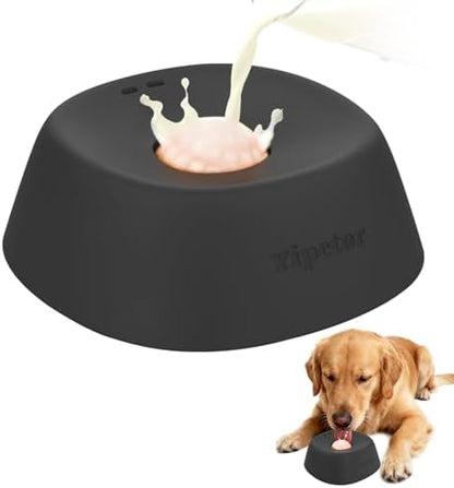 🎄Christmas Sales 49% OFF🎁Slow Feeder Dog Bowls for Liquid Treat, Anti-Slip[Entertained Ball-in] Bone Broth Dog Lick Bowl